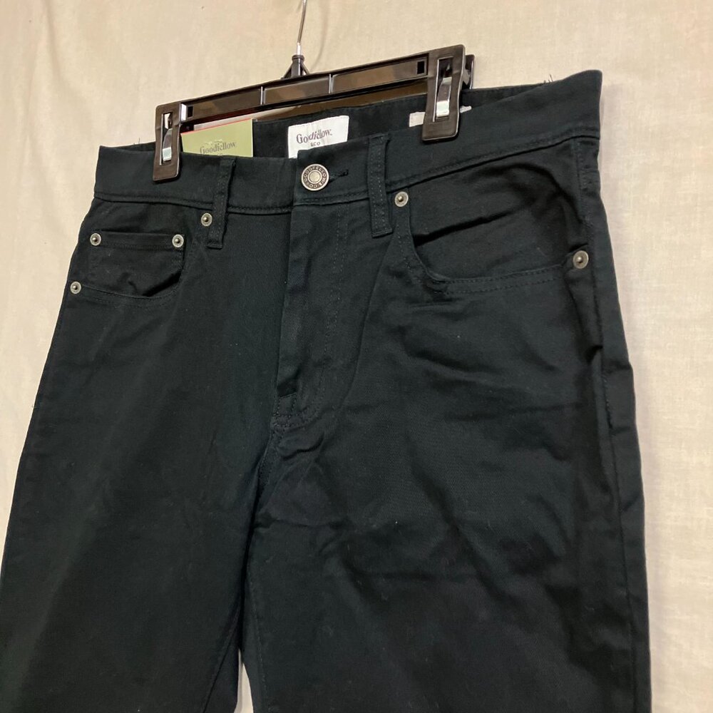 Goodfellow & Co Men's Ebony Standard Fit Ankle Tapered Slim Leg 5-Pocket Pants - Picture 8 of 16